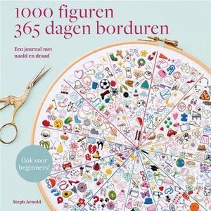 Boek - 1000 Figuren 365 dagen Borduren - Steph Arnold - Een journal met naald en draad