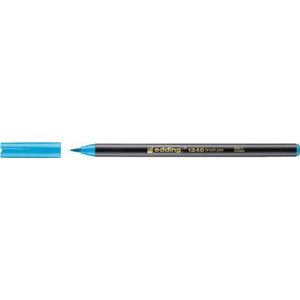 Edding - E-1340 Brushpen penseelvorm flexibel - Kleur 085 Azuurblauw - 1-3mm