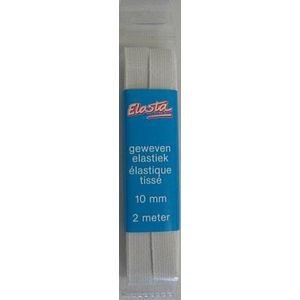 Elasta - K310 Geweven elastiek - Wit - 10mm - 2meter