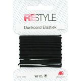 Restyle - Dunkoord elastiek - Kleur zwart - 1.4mm dik en 4mtr lang
