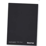 Black pad - Zwart tekenpapier - 300g/m2 - Kops gelijmd - 10vellen van 29.7x42cm