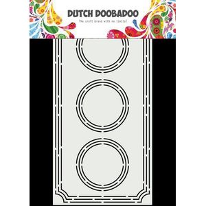 470713855 Dutch Doobadoo stencil - Dutch card art - Slimline ticket - A5