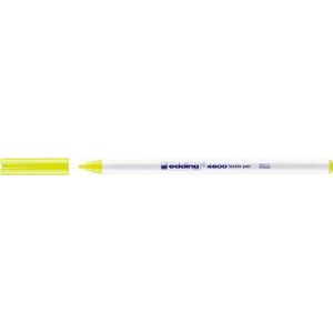 Edding - E-4600 Textielpen - Ronde punt 1mm - Kleur 065 Neon geel