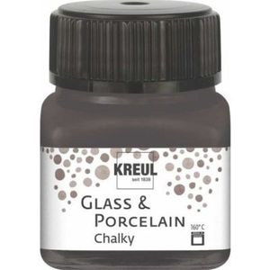 16644 Glass en porcelain chalky - Kleur Volcanic grey - Potje 20ml