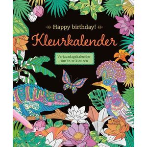Kleurkalender - Happy Birthday! - Tropical - 25x31cm