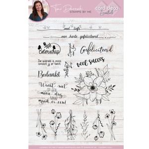 Card Deco Essentials - Toni Darroch Stamps By Me - Field Flowers - A5