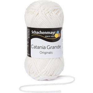 Schachenmayr - Catania grande Kleur 3105 Wit - Bol 50gram en 63meter