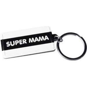 Paper Dreams - Black & White sleutelhanger - Super Mama