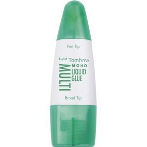 Tombow - PT-MTC Mono Multi Liquid glue - 2 tips - Permanent en verwijderbaar - Flesje 25ml verpakt in blister