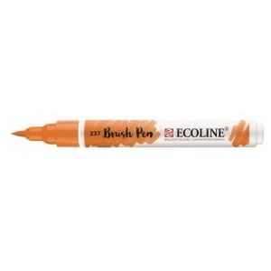 237 Ecoline brushpen - Donker oranje is een vloeibare waterverf in een brushpen
