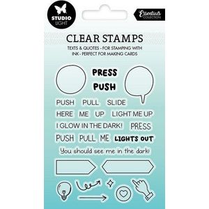 Sl-es-stamp276 Studio light - Clearstamp Essentials Collection nr276 - Texts & Quotes - Engels - met 26 stempeltjes