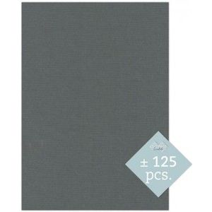 Carddeco - Kaartenkarton linnen A4 - kleur 36 Donker grijs verpakt per 125vel