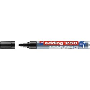 Edding - E-250 Whiteboard marker - Kleur 001 Zwart - 1,5-3mm - Rond