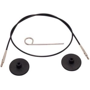 Knitpro - 10562 Verwisselbare draad met connector - Zwart - 50cm