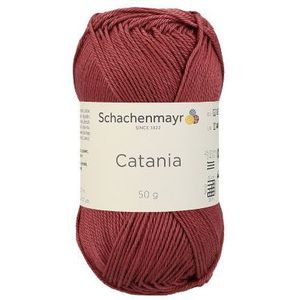 Schachenmayer Catania 100% Katoengaren kleur 396 Marsala rood - 50 gram 125 meter