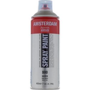 Amsterdam Spray Paint - Acrylverf - Kleur 800 Zilver - Spuitbus 400ml