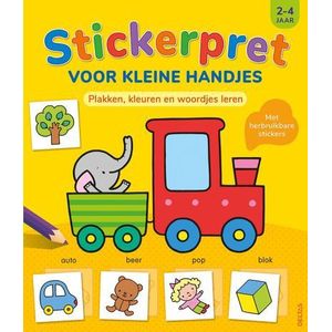Boek - Stickerpret voor kleine handjes - 2-4 jaar - 24x28cm