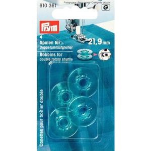 Prym - 610361 Spoelen voor naaimachine voor dubbele omloopgrijper - Kunststof - 21,2mm