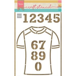 Ps8087 Craft stencil - Team shirt - A5