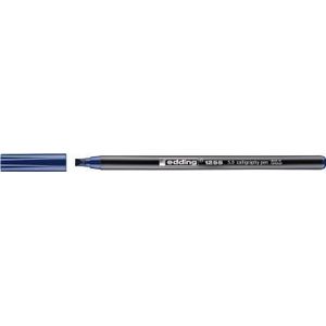 Edding - E-1255 Kalligrafie pen - Kleur 017 Blauw - 5.0mm - Platte punt