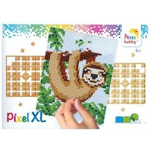 28033 Pixelhobby - Pixel XL op 4 basisplaten - Luiaard