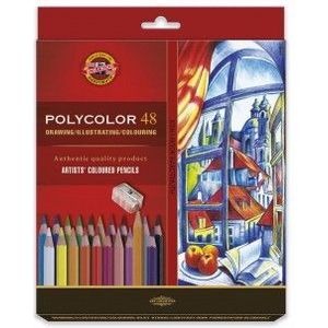 3836 Polycolor - Kleurpotloden 48 stuks en een puntenslijper