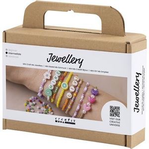 Creativ Company - Mini Creatieve Box Sieraden - Kleurrijke armbanden - DIY