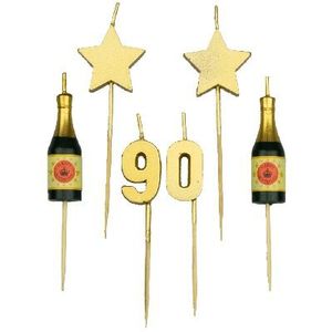 90 Party Cake Candles - 90 Jaar