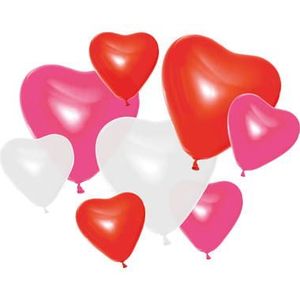 Folat - Heart Balloons - Colors of Love - 25cm en 16cm - 8st