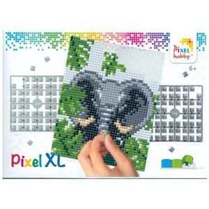 28032 Pixelhobby - Pixel XL op 4 basisplaten - Olifant