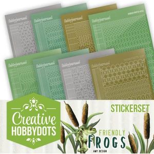 Chsts010 Creative Hobbydots  - Friendly Frogs -  Sticker Set 10