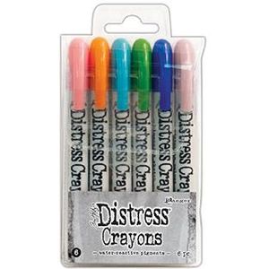 Tdbk51763 Ranger Distress Crayons - Set nr6 - 6 kleuren - Aquarelkrijtstiften