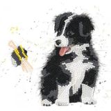 Bmsa17 Bree Merryn Fine Art - Sparkle Art Card Kit - Diamond Painting - Beck & Bumble - Hond met hommel - 18x18cm