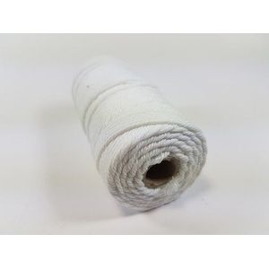 Katoen Macrame touw - 2mm 100gr - Kleur wit