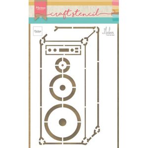 Ps8062 Craft stencil - Music speaker