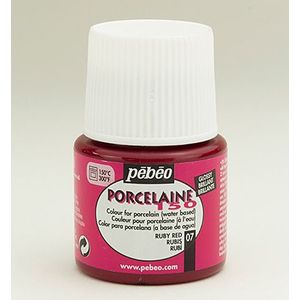 24001 Pebeo Porcelaine 150 - Kleur Ruby - Plastic Flacon 45ml