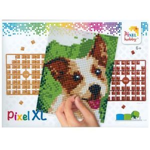 28025 pixelhobby - Pixel XL op 4 basisplaten - Terrier