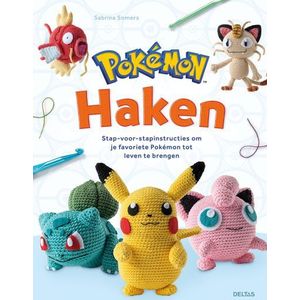 Boek - Pokemon haken - Sabrina Somers - 20 patronen - 21x28cm