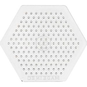 Creativ Company - Onderplaat voor strijkkralen - Kleine hexagon - 7,5cm - Transparant - 1st
