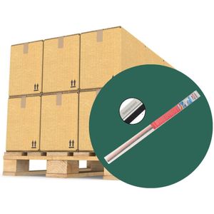 Deurborstel effen vloer - 100 x 3.7 cm - transparant - Pallet 600 stuks