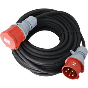 EROCK - Verlengkabel CEE - 5-polig - 2,5 mm² - 16A - 400V - Extra Dikke Aders