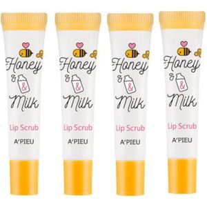 A'PIEU Honey & Milk Lip Scrub - 8ml (4ea) Set