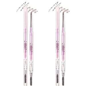 Flortte - My Beautiful Password Eyebrow Pencil - 0.05g - M1 Medium Brown (2ea) Set