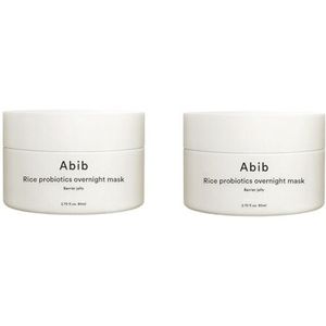 Abib - Rice Probiotics Overnight Mask Barrier Jelly - 80ml (2ea) Set