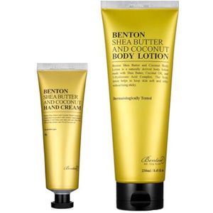 Benton - Shea Butter & Coconut Body Lotion - 250ml (1ea) + Hand Cream - 50g (1ea) Set