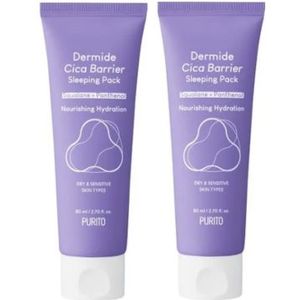 [Promotie]Purito SEOUL - Dermide Cica Barrier Sleeping Pack - 80ml (2ea) Set
