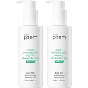 make p:rem - Safe Me. Relief Moisture Cleansing Milk - 200ml - White (2ea) Set