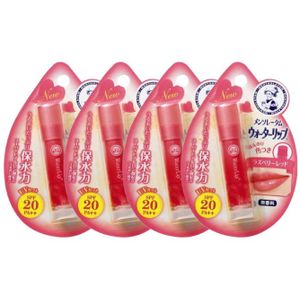 Rohto Mentholatum - Water Lip Colour Balm SPF 20 PA++ - 1pc - Raspberry Red (4ea) Set