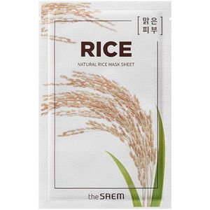 The Saem - Natural Mask Sheet - Gezichtsmasker - Rice - 21 ml