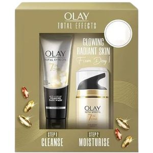 OLAY - Total Effects 7 in One Day Cream Normal SPF15 With Cleanser Gift Set - 100g + 50g